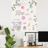 Poster L'amour est doux | Panneau de dessert de mariage (Bureau à domicile)