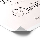 Poster L'amour est doux Prenez une friandise Panneau Blus (Coin)