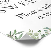 Poster L'amour est doux Prenez une friandise Panneau de f (Coin)