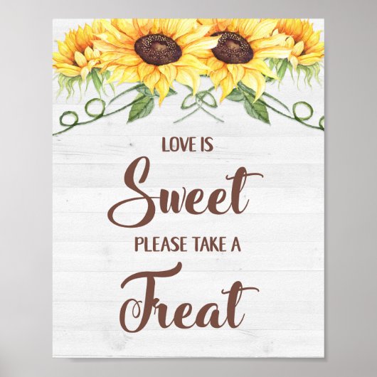 Poster L'AMOUR EST DOUX PRENEZ UNE FRITE Signe de Baby Sh (Devant)