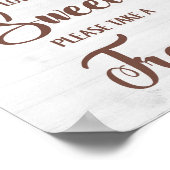 Poster L'AMOUR EST DOUX PRENEZ UNE FRITE Signe de Mariage (Coin)