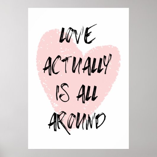 Poster L'amour est en fait tout autour (Devant)