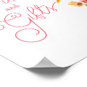 Poster L'amour est en fleur signe fleur sauvage fleuri (Coin)