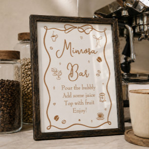 Poster L'amour est en train de préparer un Bar à Mimosa p