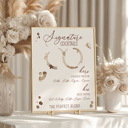 Poster L'amour est en train de se faire ! Boissons Signat