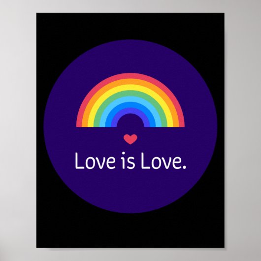 Poster L'amour est l'amour. LGBT+FIDE. Queer. (Devant)