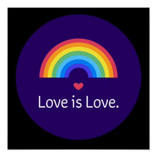 Poster L'amour est l'amour. LGBT+FIDE. Queer. (Devant)