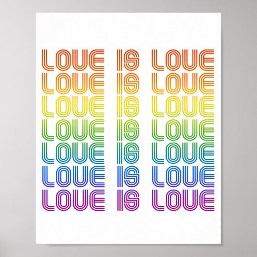 Poster L'amour est l'amour Rétro (Devant)