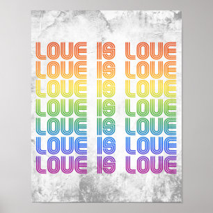 Poster L'amour est l'amour Rétro