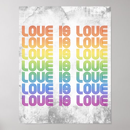 Poster L'amour est l'amour Rétro (Devant)