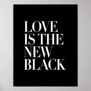 POSTER L'AMOUR EST LE NOUVEAU NOIR