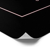 Poster L'amour est le patient Noir & Blush (Coin)