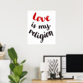 Poster L'amour est ma religion (Bureau à domicile)