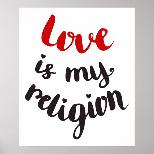 Poster L'amour est ma religion (Devant)