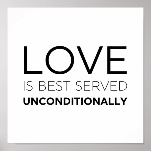 Poster L'Amour Est Mieux Servi Sans Condition (Devant)