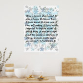 Poster L'amour est patient. L'amour est charitable. ... (Cuisine)