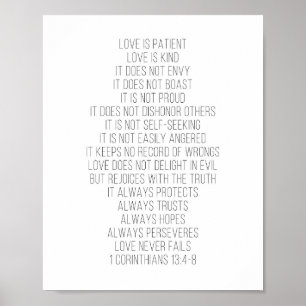 Poster L'Amour Est Patient, L'Amour Est Genre... -1 Corin
