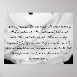 Poster L'amour est patient. L'amour est gentil.