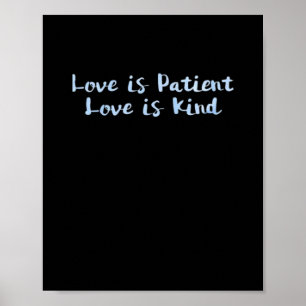 Poster L'amour est patient, l'amour est gentil, esthétiqu
