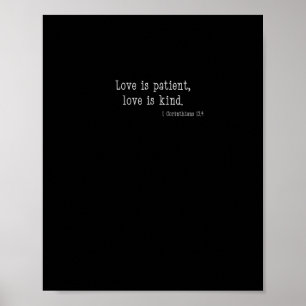Poster L'amour est patient, l'amour est gentil, modèle de
