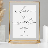 L'amour est sucré Bonbons Buffet Mariage