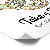 Poster L'amour est sucré Prenez un gâteau Bar à beigne (Coin)