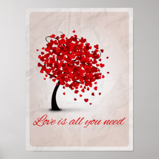 Poster l'amour est tout ce dont vous avez besoin