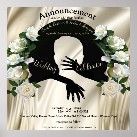 Poster L'amour est tout ce qu'il y a des annonces Mariage (Devant)