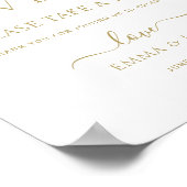 Poster L'amour est un doux panneau de table pour cadeaux  (Coin)