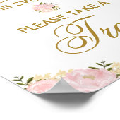 Poster L'amour est un mariage doux Faveur Signer Douche F (Coin)