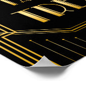 Poster L'amour est un signe Mariage doux | Gatsby Art Déc (Coin)