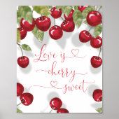 Poster L'amour est un sucré cerise (Devant)