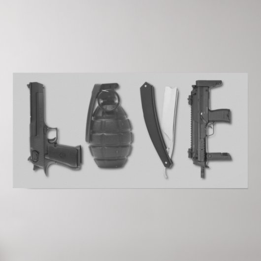 Poster L'amour est une arme (Devant)