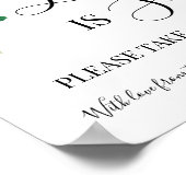 Poster L'amour est une douce table de dessert pour mariag (Coin)