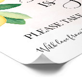 Poster L'amour est une douce table de desserts de mariage (Coin)