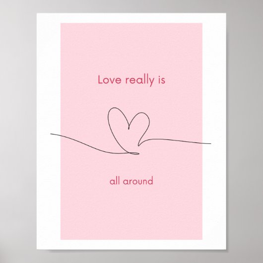 Poster L'amour est vraiment partout (Devant)