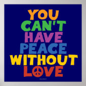 Poster L'amour et la paix (Devant)