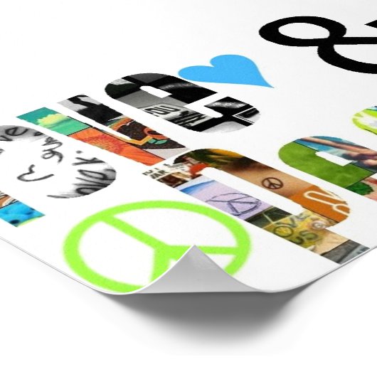 Poster L'amour et la paix (Coin)