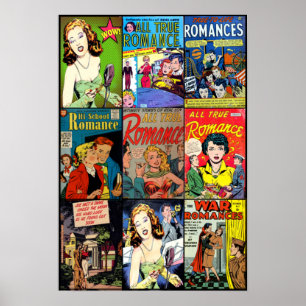 Poster L'amour et la romance dans les années 1950