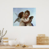 Poster L'Amour et Psyche de Bouguereau, enfants (Cupid) (Cuisine)