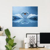 Poster L'amour éternel du cygne (Bureau à domicile)