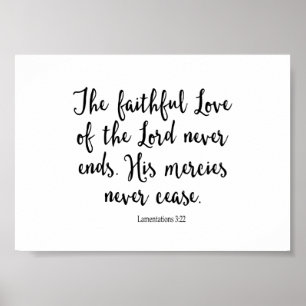 Poster L'amour fidèle du seigneur Never Ends