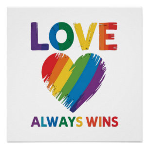 Poster L'amour gagne toujours LGBT