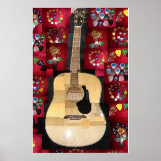 Poster L'amour guitare