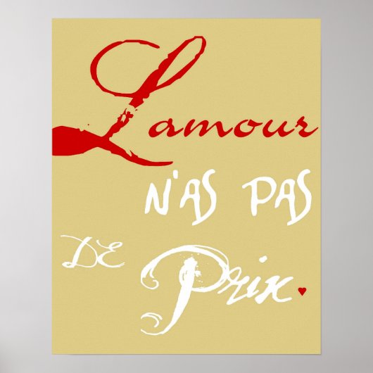 Poster L'amour (L'amour est précieux) (Devant)