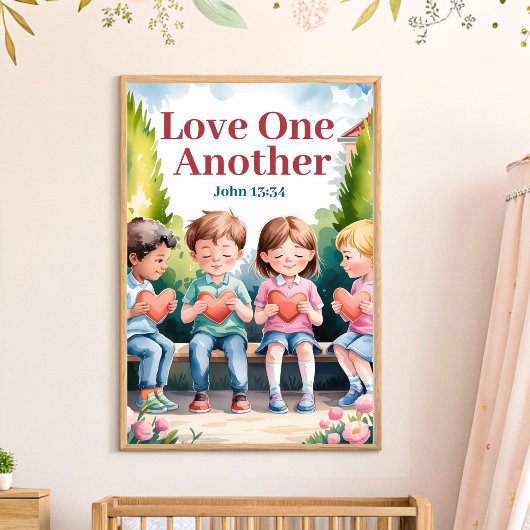 Poster L'amour l'autre Christian Nursery Wall Art