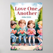 Poster L'amour l'autre Christian Nursery Wall Art (Devant)