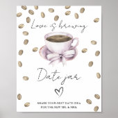 Poster L'amour mijote idées de soirée de douche de mariée (Devant)