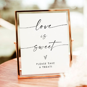 Poster L'amour minimaliste est Douche douce