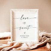 Poster L'amour minimaliste est Douche douce